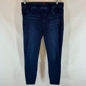 SPANX Size XL Women's Jeans Jeggings Leggings Indigo Blue Pockets Perfect Ankle